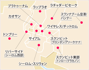 バンコク市内マップ