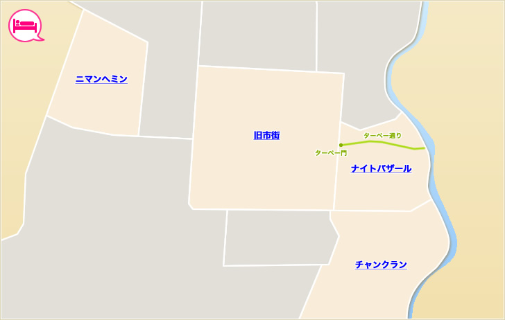 チェンマイホテル MAP