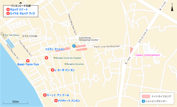 バンセン ホテル MAP